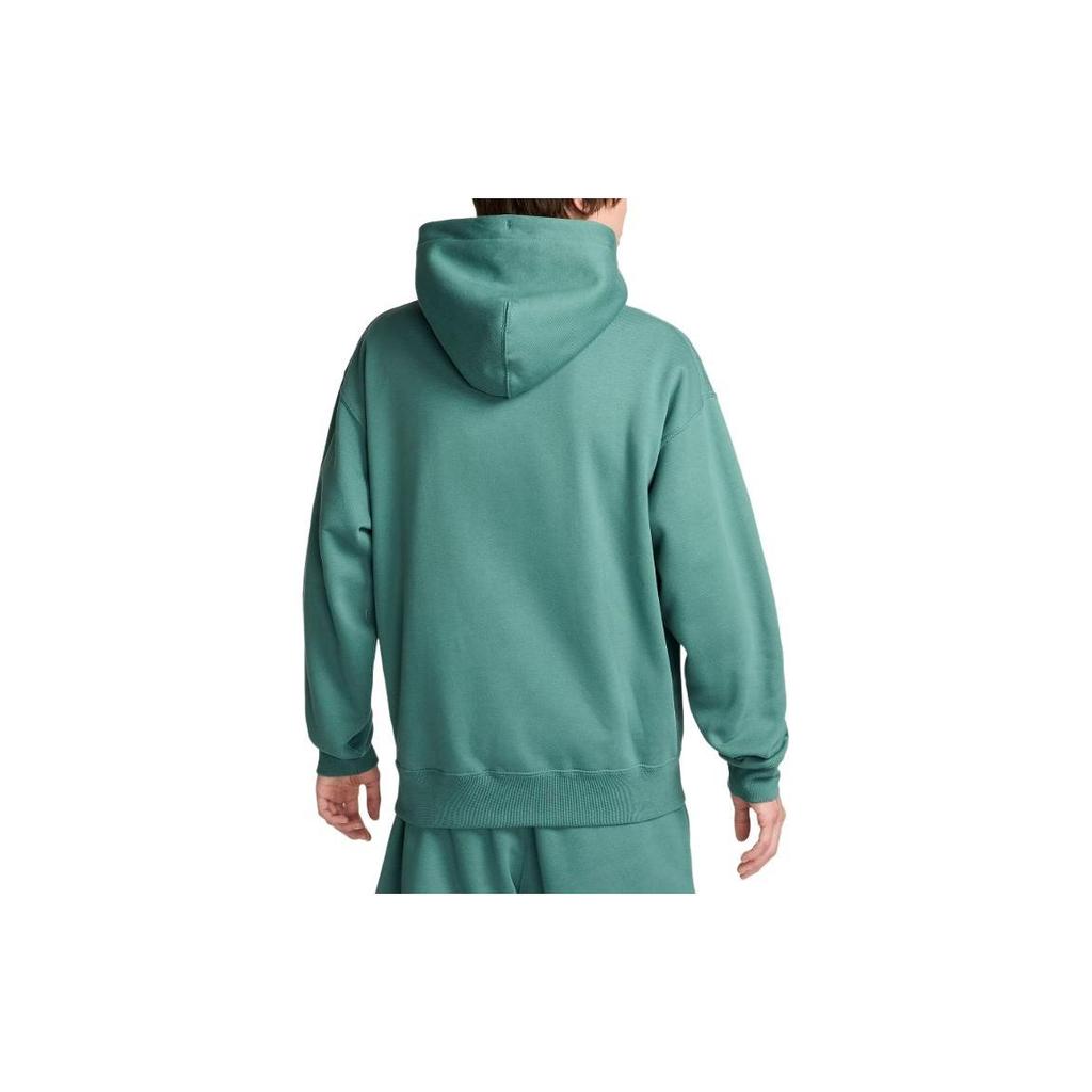Nike Fleece Pullover Hoodie Logo Loose Fit Long Sleeve Sweatshirt Men Hoodies Green DX1355-361