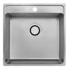 Single-bowl Steel Sink with Siphon Besos Inox Pvd