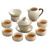 Ru Kiln Kung Fu Tea Set 2025 New Light Luxury Chinese Office Parlor Covered Bowl Brewing Teapot Teacup Set