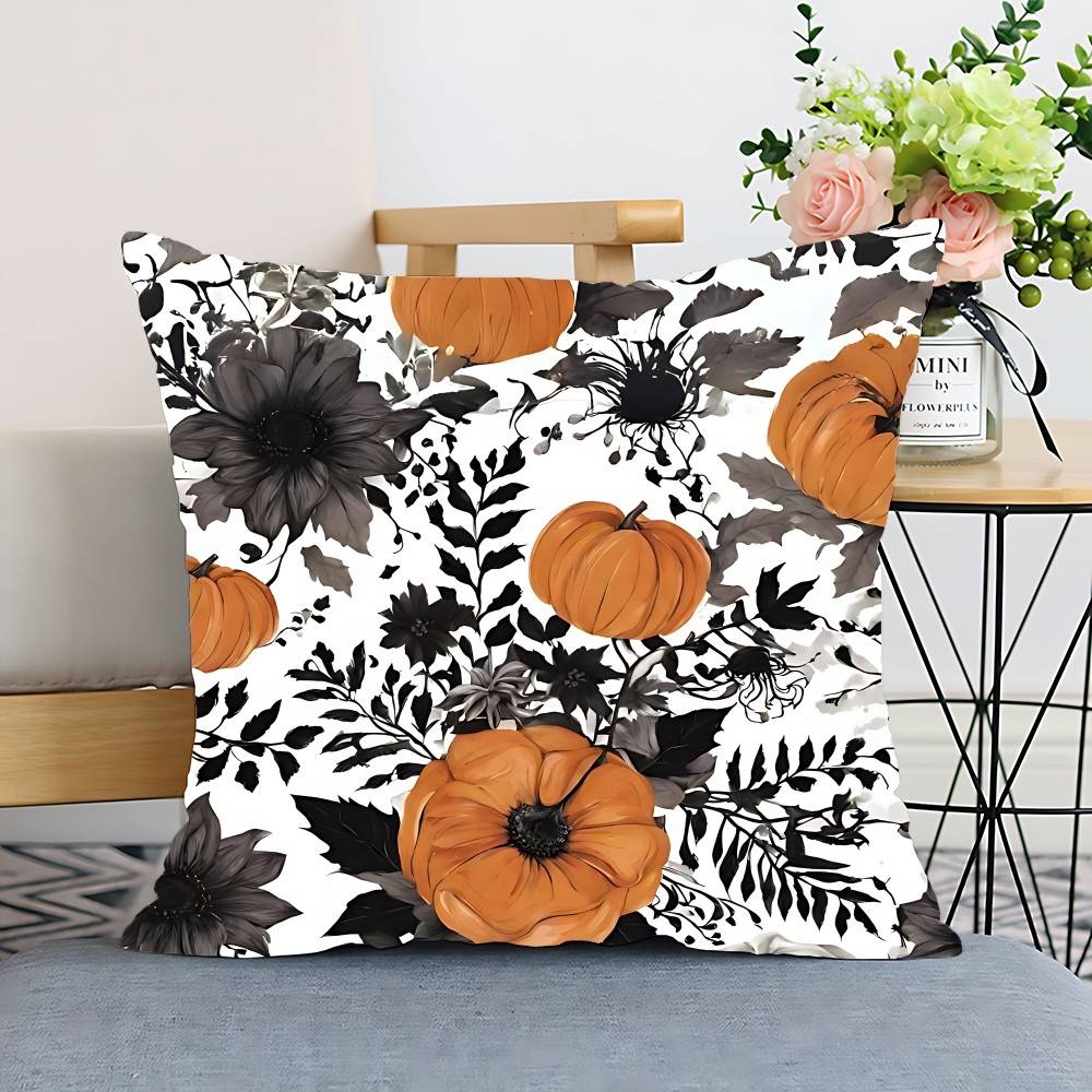 Spooky Halloween Pillow Case Cushion Cover Polyester Pillowcase Decorative Sofa Cushion Pillowcase Home Decor