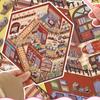 Kawaii 3D Cartoon Miniature Scene Pocket Cabin Stickers Fun DIY Stacking Landscape Scrapbook Decor Stickers