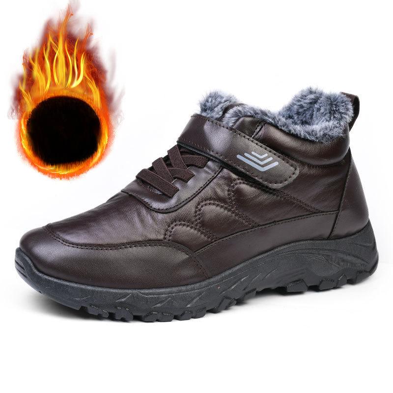 

Мужские зимние новые стильные плюшевые и толстые сноубутсы, теплые и удобные хлопковые туфли, модная и повседневная спортивная обувь 44