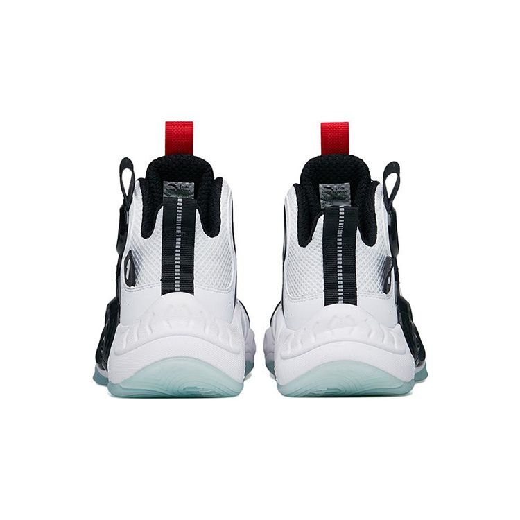 Anta Kids Irregular High-Top Basketball Shoes Kids Sneaker White Black Red 312131110C-1