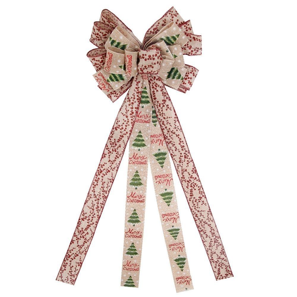 

Большой размер бант елочное украшение Reuasble Новогодний бант подвесной рождественский кулон подвесное украшение