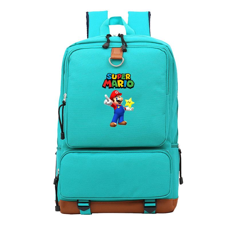 Mario Cartoon Backpack, Primary And Secondary School Schoolbag, Animation Backpack, Sports Bag, Computer Bag.