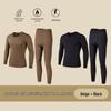 Men’s Ultra-Thin Seamless Self-Heating Thermal Underwear Set - Skin-Enhancing with Hyaluronic Acid for Autumn/Winter