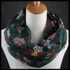 Women Ladies Owl Pattern Print Scarf Warm Wrap Shawl