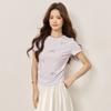 MIXMAX Casual Versatile Temperament Fashionable Age Reducing and Slimming Short-Sleeved T-shirt