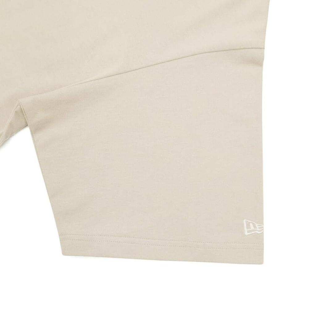 NEW ERA Short Sleeve Oversized Stone white Oversized Cotton Tee Box Logo T-Shirt S/S