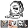 Compactly 3Meter Carbon Steel Measuring Tape with Carabiner Lightweight ABS Housing For Precise Measurement Tool