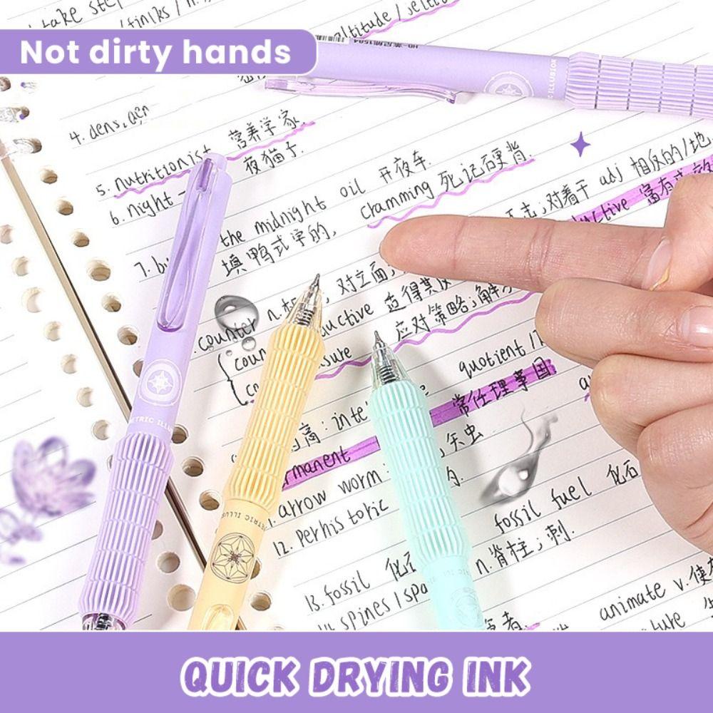 4PCS/Set CS Tip Neutral Pen 0.5mm Black Ink Signature Pens New Writing Tool  School Office