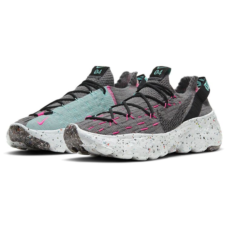 Nike Space Hippie 04 Smoke Grey Men Sneakers Black Pink-Blast CZ6398-003