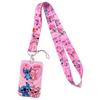 Cute Planet Plushie ID Card Holder with Slide Case & Lanyard for Phone and Access Cards