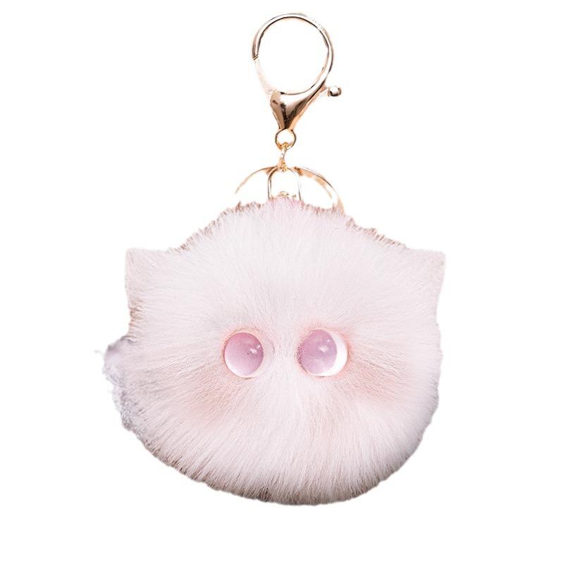 Handmade Cute Plush Cat Keychain - Backpack Pendant & Adorable Bag Ornament