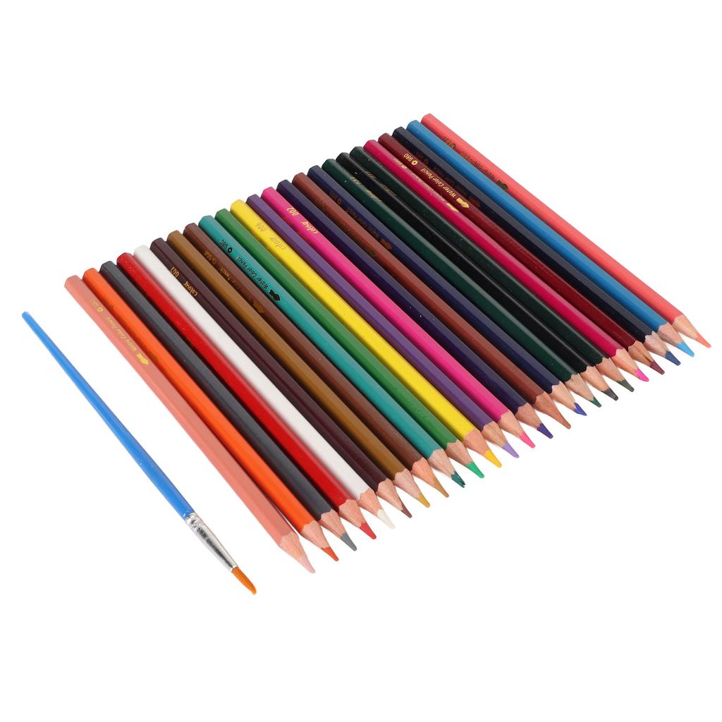 48Pcs Colored Pencils Water Soluble Oil Based Hex Vibrant Presharpened Sketch Pencils for Coloring S