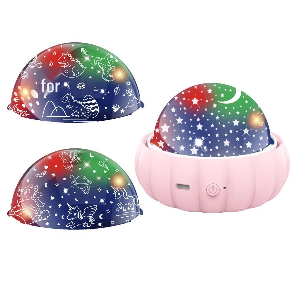 Starry Sky Rotating Night Light - Creative 360° Colorful Projector for Kids