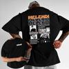 2025 Rapper Melendi Album Merch Graphic Tshirt Mens Summer Hiphop Gothic Shortsleeved Cotton Tshirt Clothing Fashion Retro
