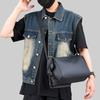 Men's Waterproof Messenger Bag - Large Capacity Crossbody Shoulder Bag for Work & Travel