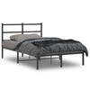 VidaXL Metal Bed Frame with Black Headboard 120x190 Cm 355362