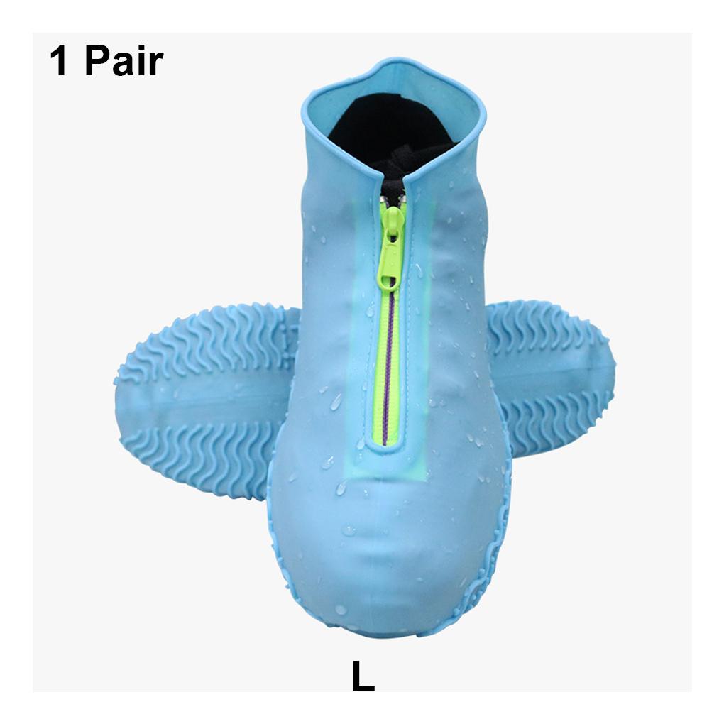 1 Pair Woman Man Unisex Silicone Shoe Cover Waterproof Covers Sneakers Protector Rain Guard Accessory Walking Cycling