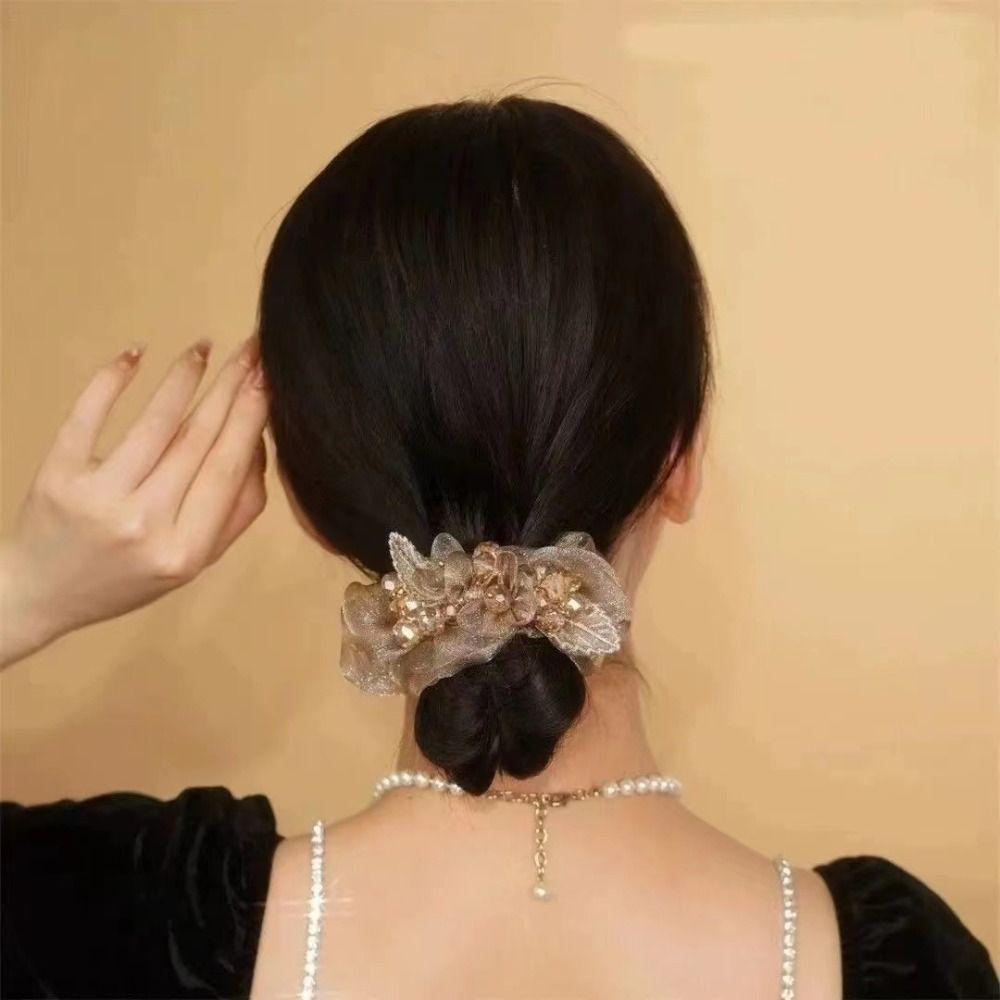 High-Elastic Elastic Hair Bands Shiny Hair Rope Headwear Ponytail Holder Women Girls