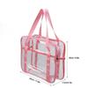Clear Makeup Bag Large Capacity Waterproof   Closure Cosmetic Handbag Transparent Travel Toiletry Bag