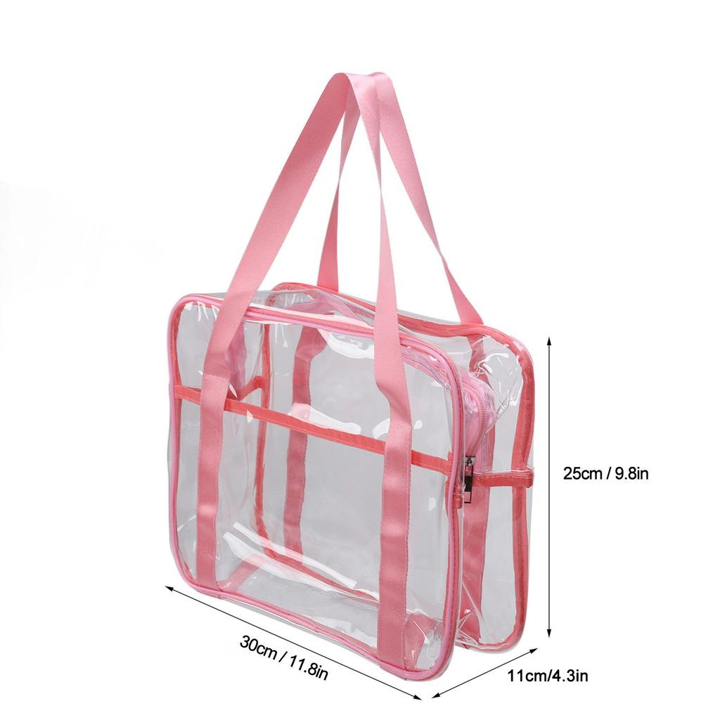 Clear Makeup Bag Large Capacity Waterproof   Closure Cosmetic Handbag Transparent Travel Toiletry Bag