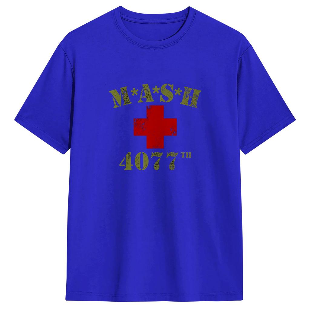 Unisex MASH T Shirts Cotton Tops Novelty Short Sleeve Round Neck Tee Shirt Unique TShirts