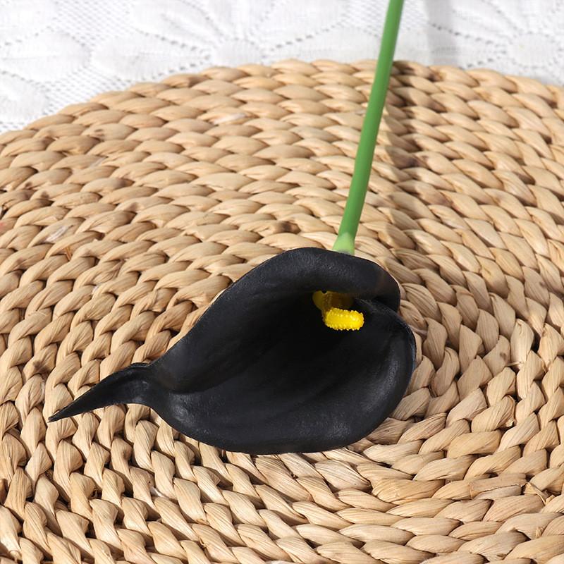 Pu Calla Lily Artificial Flower For Wedding Decor Home Staging Photography Prop