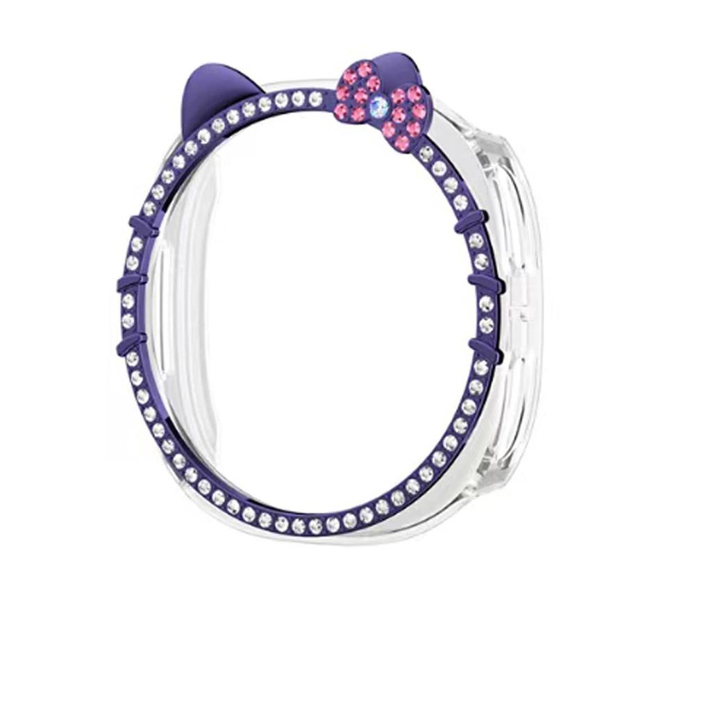 PC Case for Samsung Galaxy Watch 8 40mm 44mm Cute KITTY CAT Diamond Protector Watches Accessories Woman Galaxy Watch8 Cover