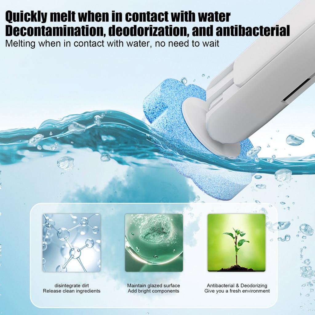 Replaceable Toilet Brush, Toilet Cleaning Kit