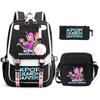 Witch Hunters Kpopdemonhunters Student School Bag Shoulder Bag Casual Pencil Bag Three-Piece Set