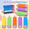 Creative Pen Storage Box Pencil-shaped Pencil Organizer Multifunction Pencil Case  Travel Use