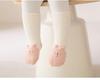 3 Pairs of Thick Infant and Toddler Mid-Tube Socks for Autumn and Winter