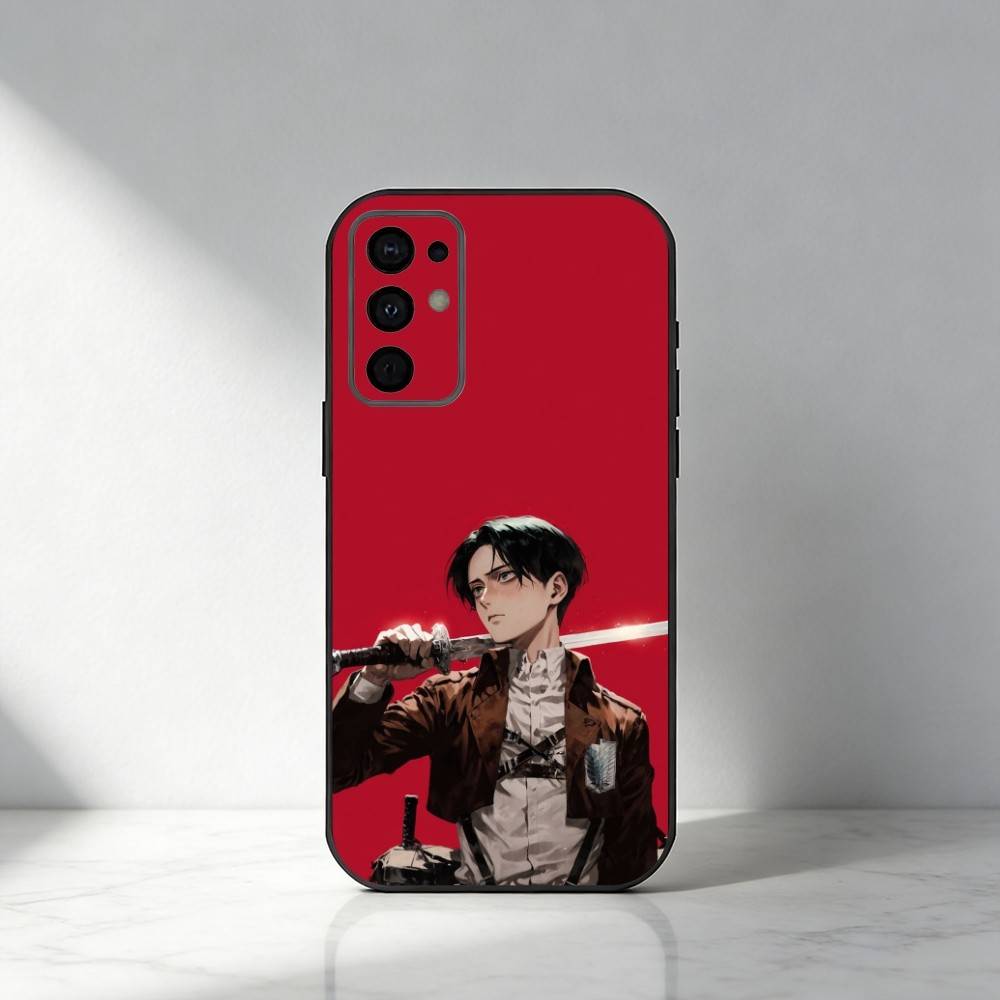 Cartoon Anime Levi A-Ackerman .jpg Phone Case For Samsung S25,S24,S21,S22,S23,S30,Ultra,S20,Plus,Fe,Note,5G Black Cover