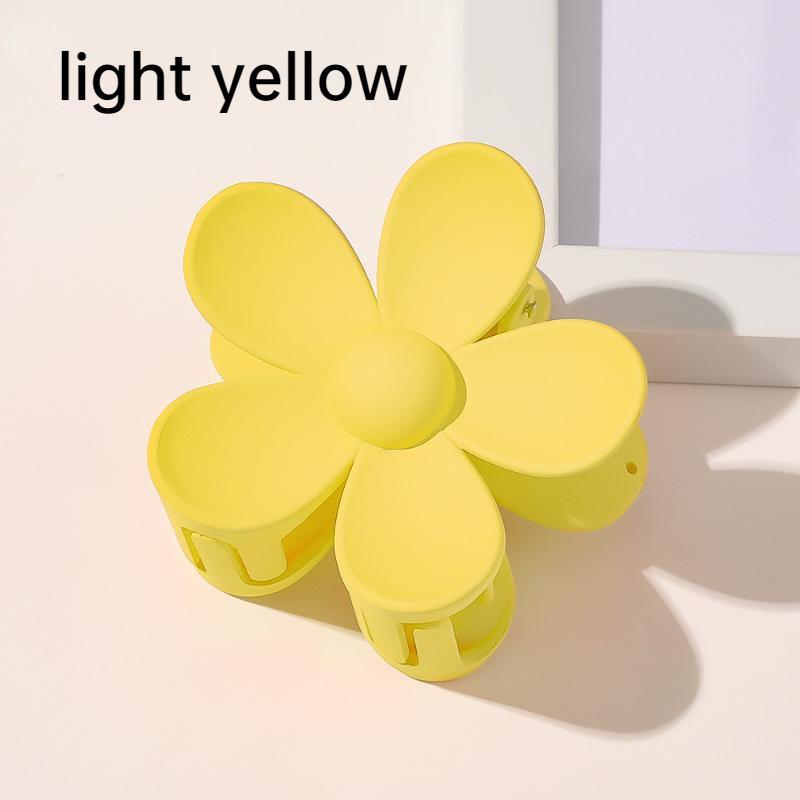 Mode Frauen Kunststoff Haar Krallen Krabben Klammern Charme Einfarbig Blume Form Dame Kleine Haar Clips Kopfschmuck Haar Zubehör