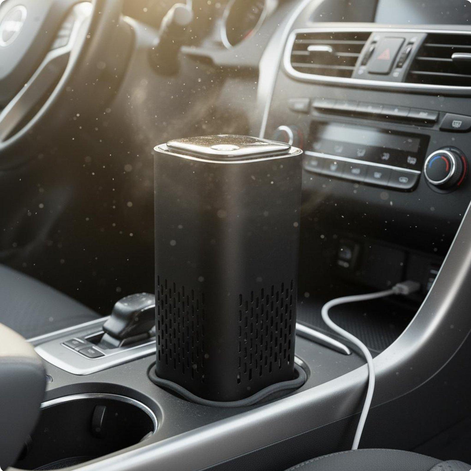 Car Air Purifier Odor Remover Portable Air Air Refresher Negative Air Airborne Particle Generator Quiet Functioning for Home чёрный