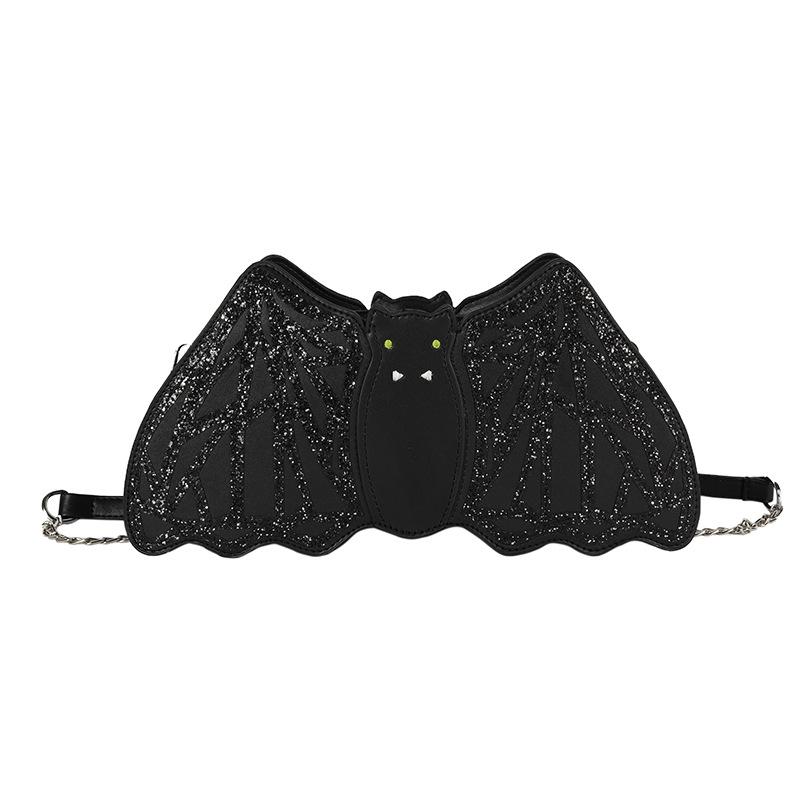 Sequins Embroidery Thread Women S Shoulder Bag Luxury Handbag Leather Crossbody Bag Designer Spoof Bat Bag Female Purse