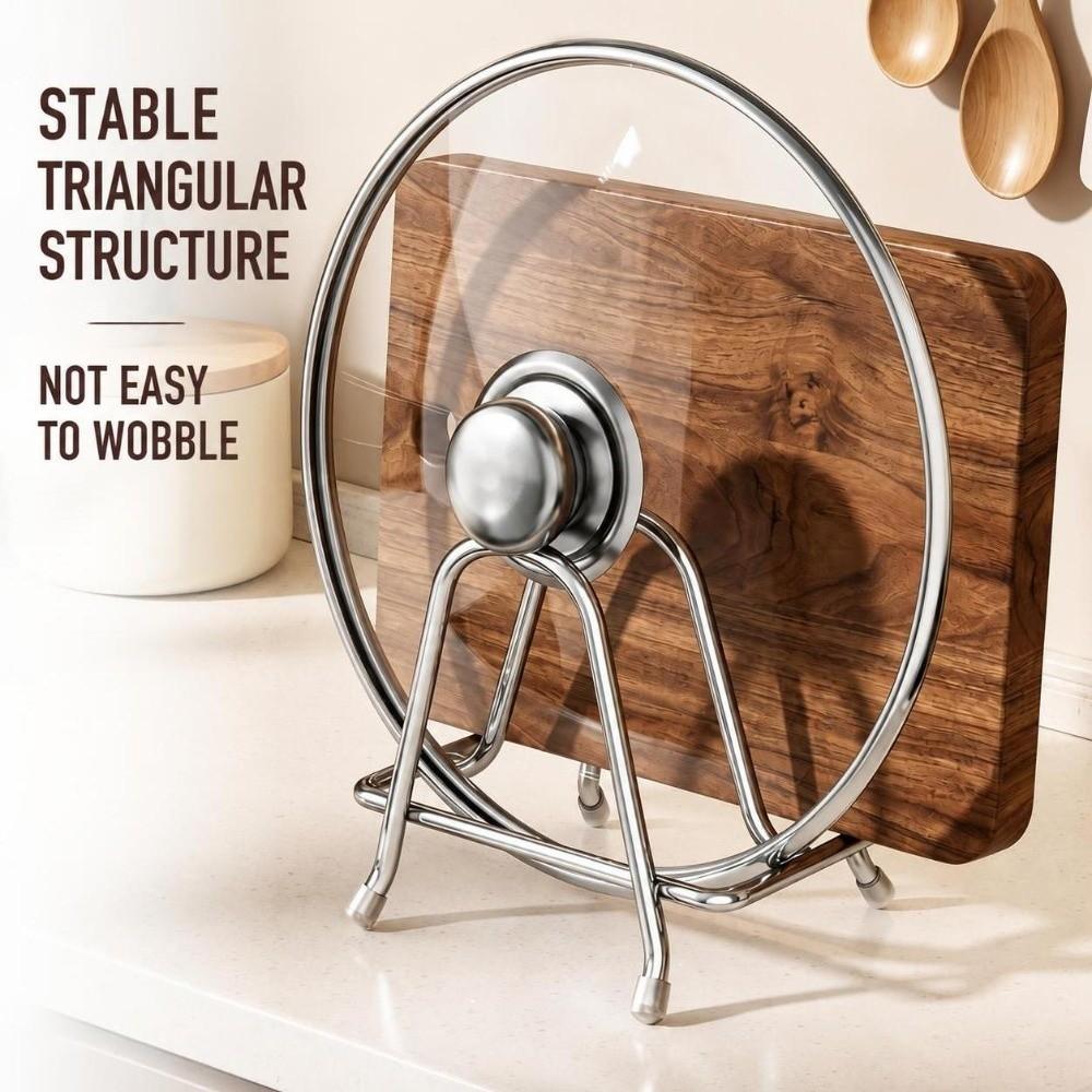 Stainless Steel Cutting Board Holder 3-Slot Chopping Board Organizer Cutting Board Storage