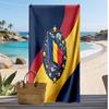 Romania Football Print Beach Towel Quick Dry Super Absorbent Soft Bath Towel for Swimming Beach Travel Fan Souvenir Gift