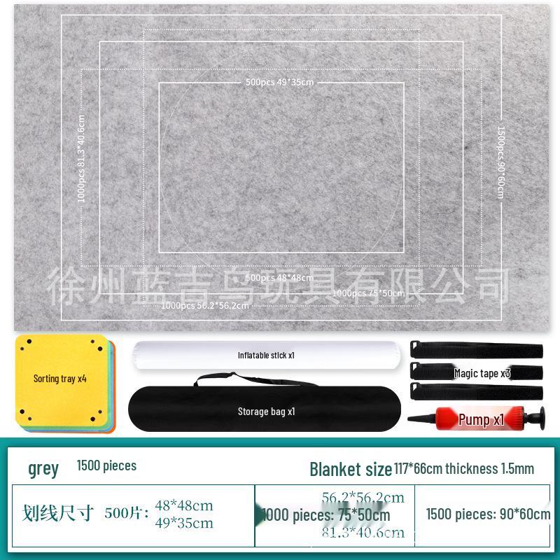 Universelles Filz-Puzzle-Matten-Set für Erwachsene - Hält 1000, 1500, 2000 Teile