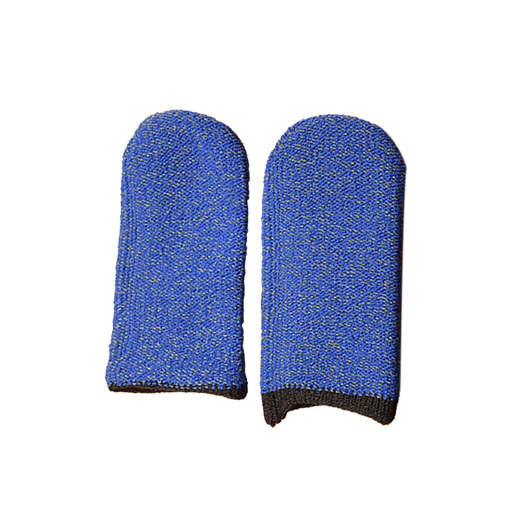 

2 Pieces Gaming Sweat Proof Fingertip Breathable Non-Slip Finger Gloves Screen Game Controller Accessories