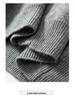 Men's Business Casual Cashmere Cardigan - Thick Stand Collar Wool Knit for Autumn & Winter