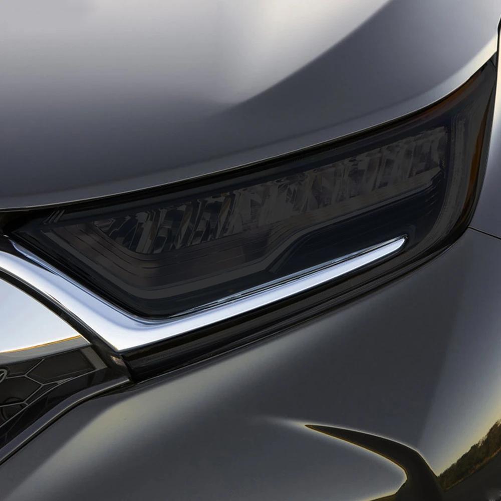 Car TPU Headlights Tint Black Protective Film Protection Transparent Stickers For Honda CR-V CRV 2017 2018 Accessories