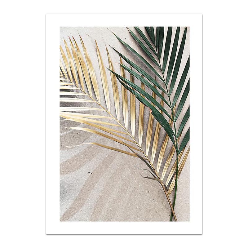 

Пальмовые листья, растительное искусство, холст, живопись, алоэ, ботанические постеры и принты, модульные настенные панно для гостиной, украшения дома 21x30cm No Frame