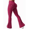 Women's Yoga Workwear Wind Pocket Flared Pants Sports Quick Dry Tummy Tightening Simple Trousers