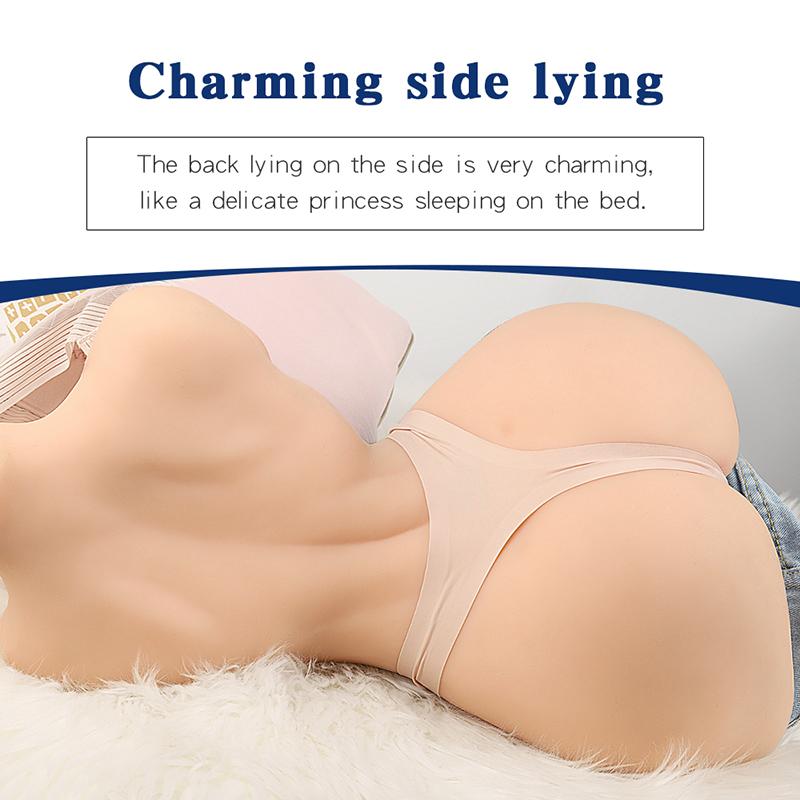 Silicone Doll Real Silicone Sex Doll for Men Realistic Ass Vagina Anal Love Doll 43.5*30*10CM