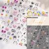 Lovely Strawberry Rabbit Cartoon 5D Embossed Reliefs Self Adhesive Nail Art Decorations Stickers 3D Manicure Decals
