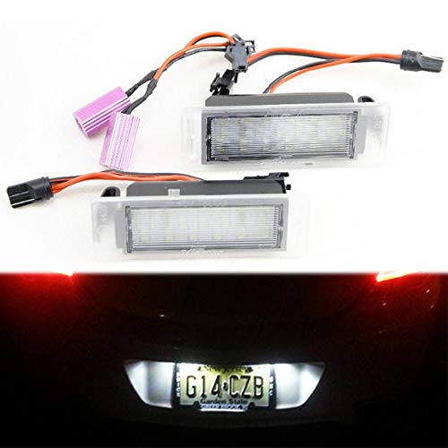 

Комплект из 2 светодиодных фонарей номерного знака 18-SMD Фонари номерного знака Фонари номерного знака Автомобильные белые светодиодные лампы номерного знака Специально разработаны для Opel V