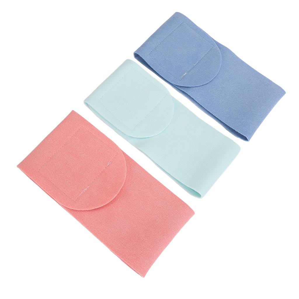 3Pcs Neck Wrinkle Pad Artificial Appearance Gel Inner Soft Washable Gel Neck Patch Blue Pink Cyan